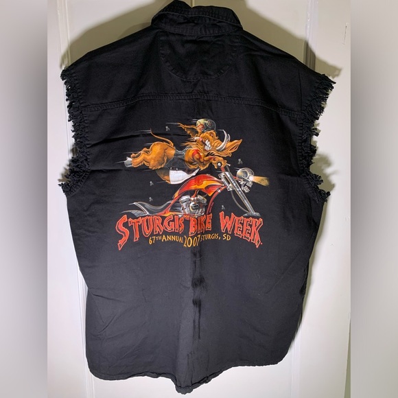 Y2K 2007 sturgis biker shirt - Picture 5 of 6